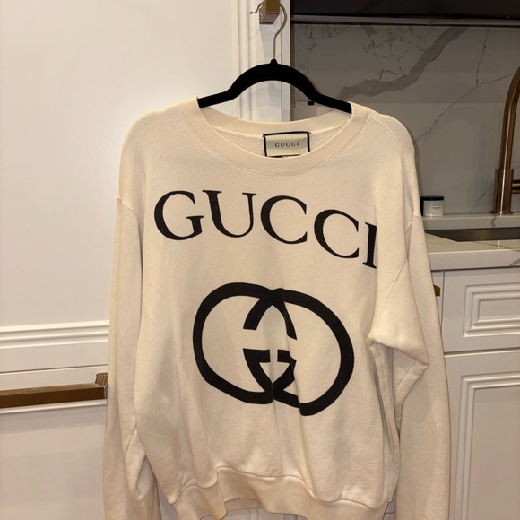 Gucci Women's Ivory Logo Sweater